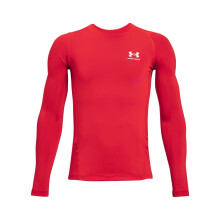 Under Armour Jungen HeatGear Armour Langarm-T-Shirt, (600) Rot / Weiß, Groß