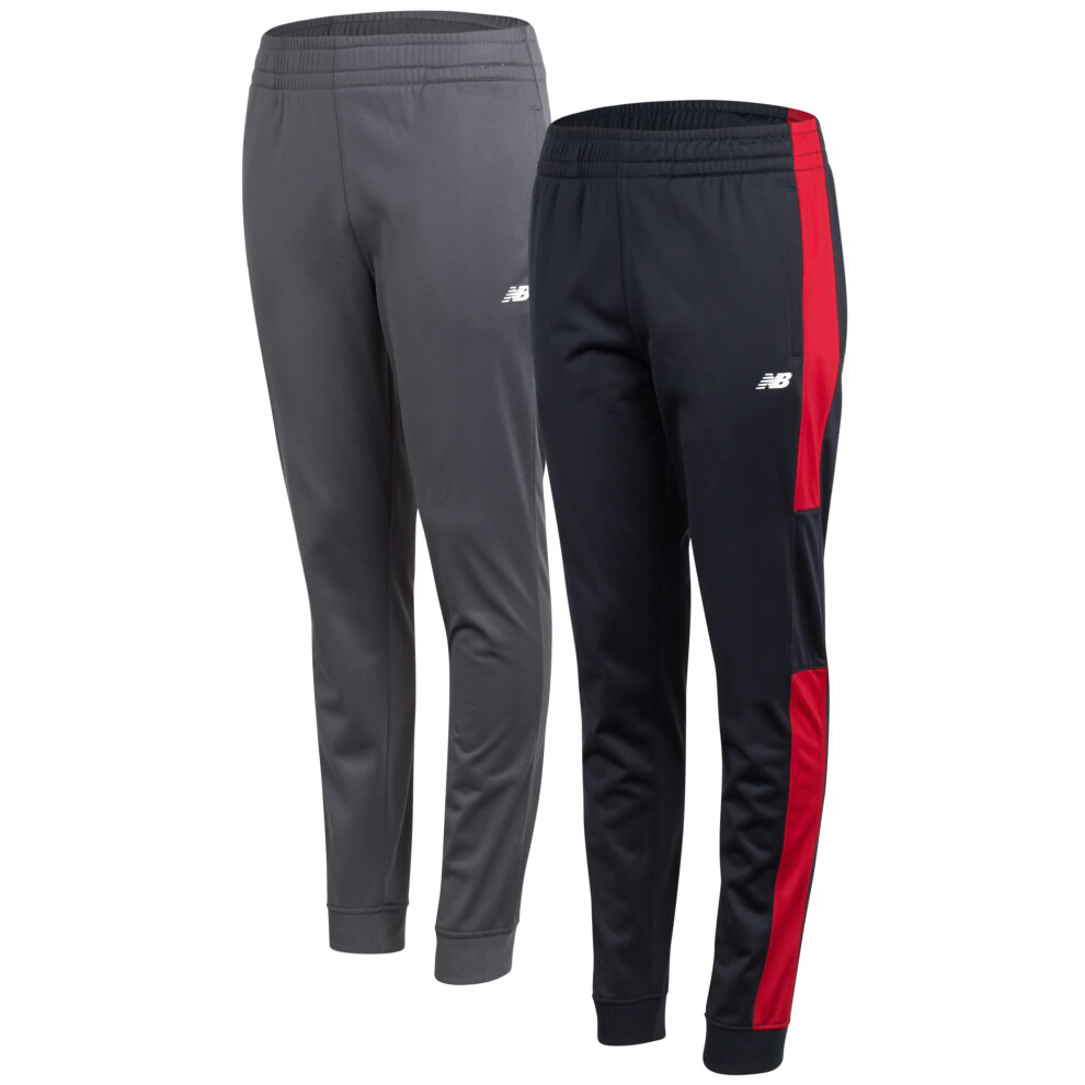 New Balance Boys' Athletic Sweatpants - 2 Pack Performance Tricot Jogg