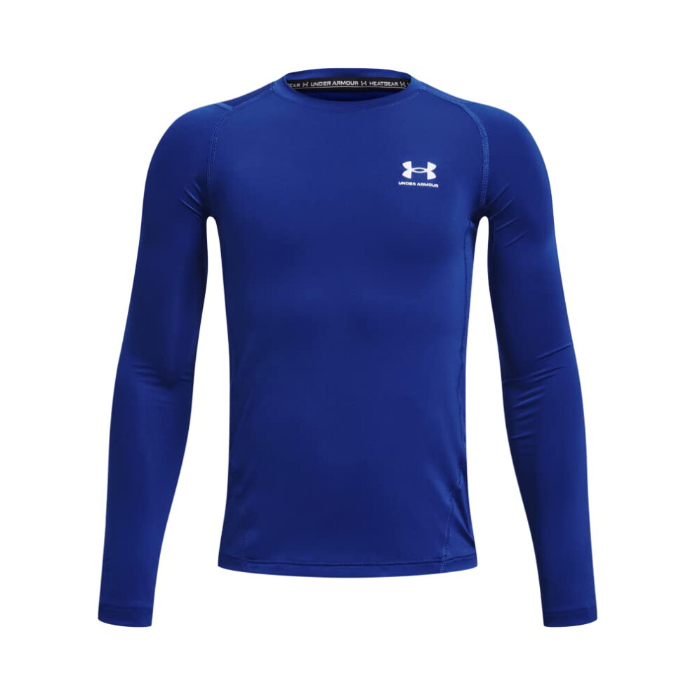 Under Armour Boys' HeatGear Armour Long-Sleeve T-Shirt  (400) Royal /