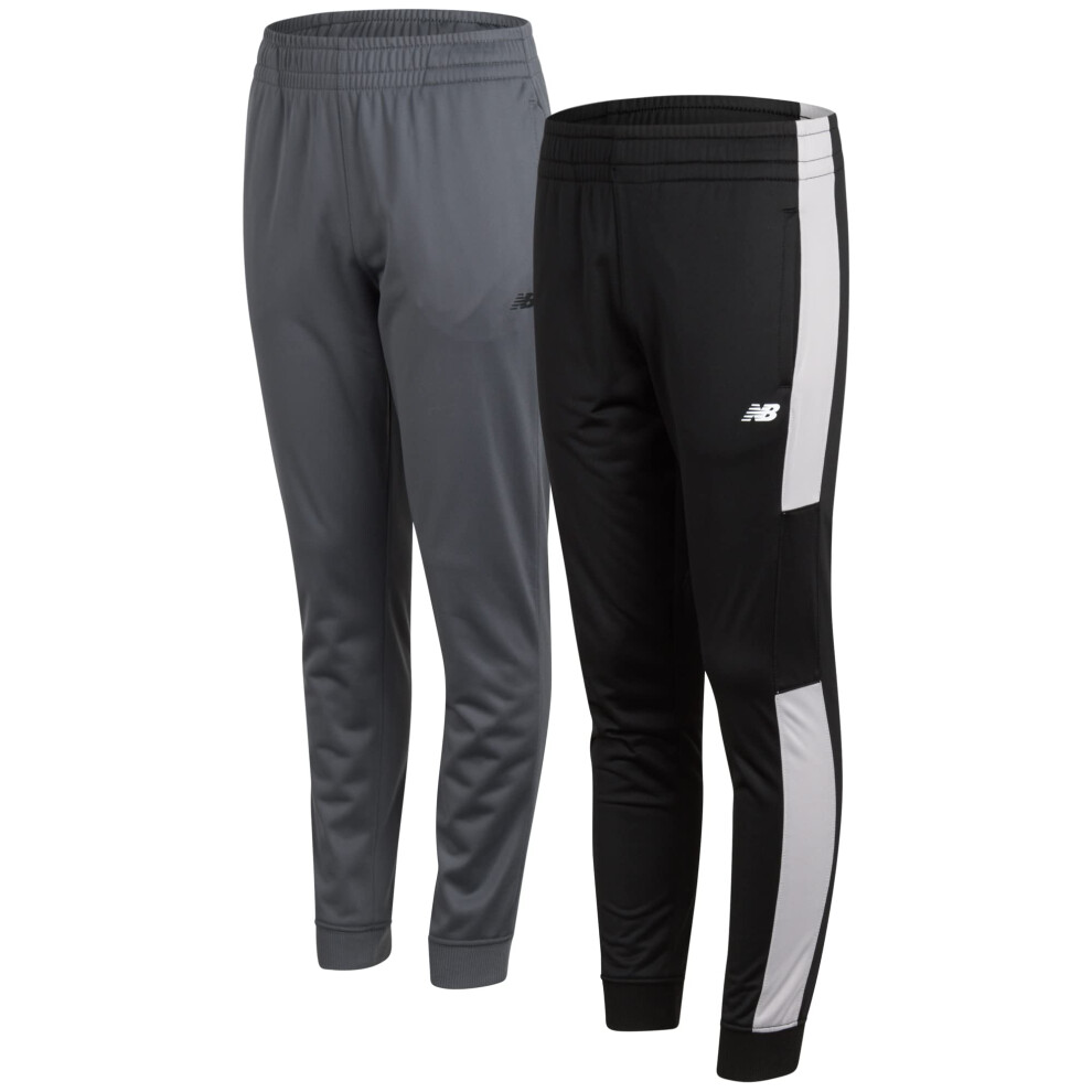 New Balance Boys' Athletic Sweatpants - 2 Pack Performance Tricot Jogg