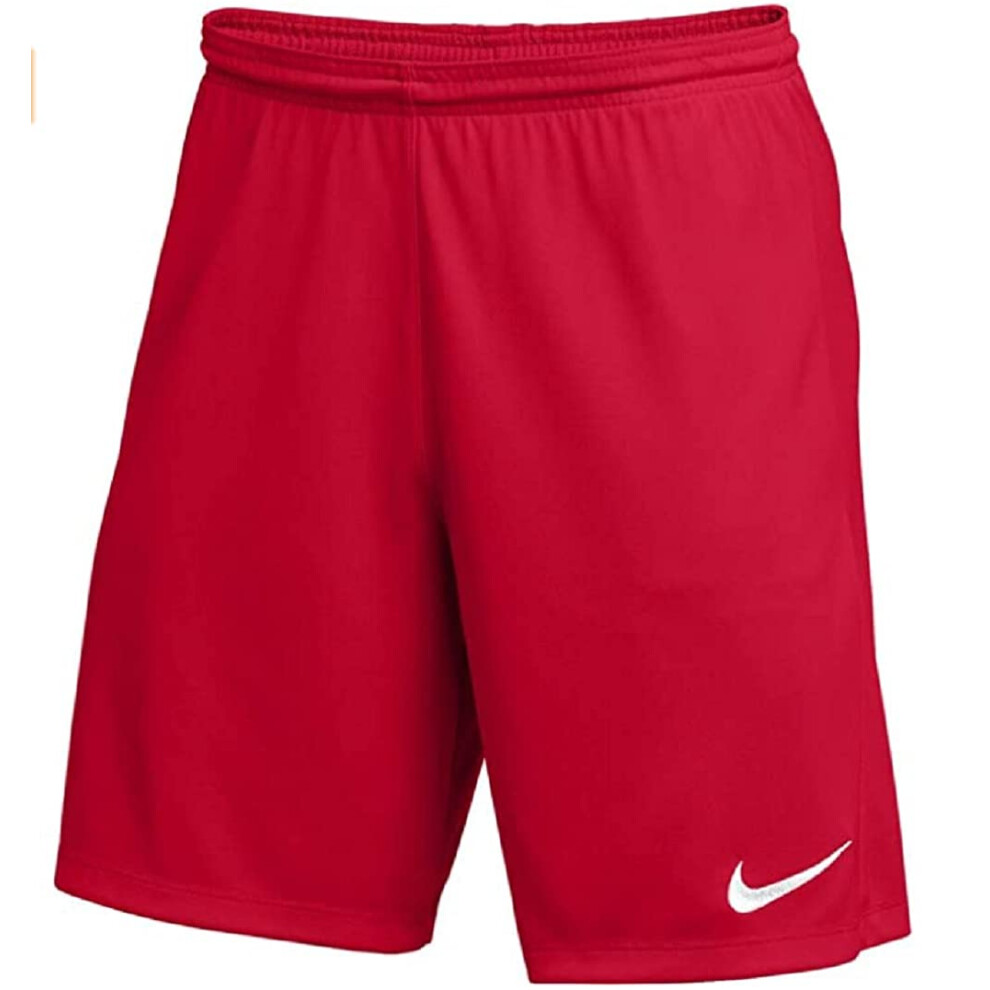 Nike Youth Park III Shorts (Red  Small)