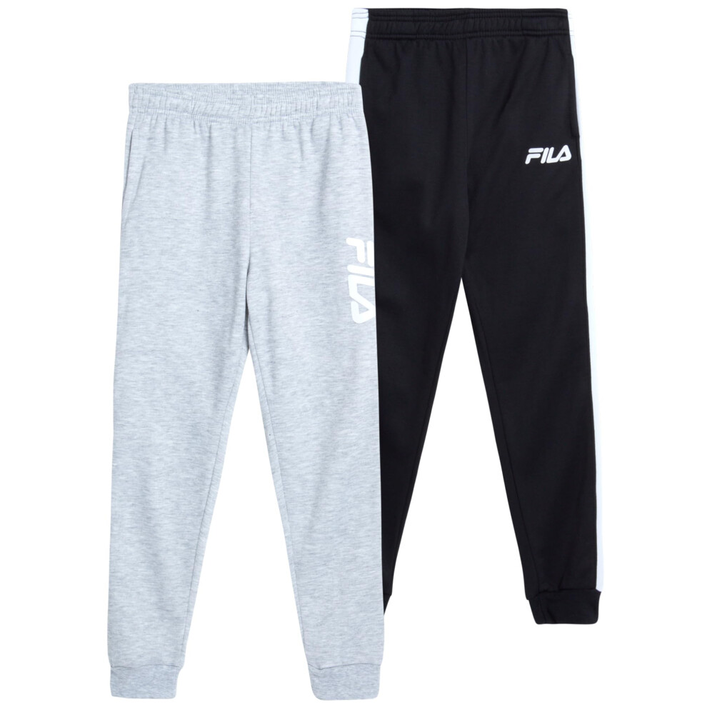 Fila Boys Active Sweatpants - 2 Pack Athletic Performance Fleece Jogge