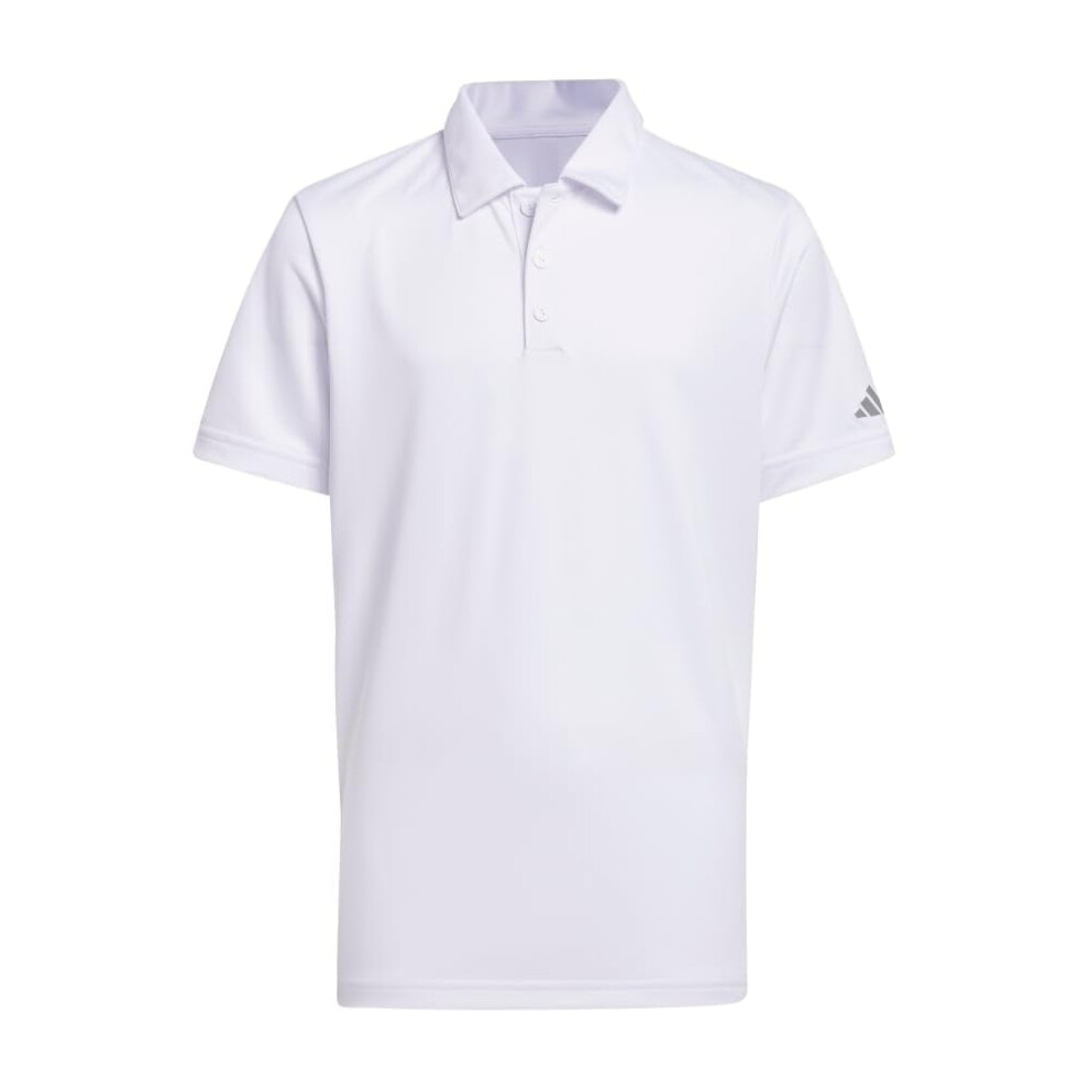 adidas 608808520 Performance Golf Polo Shirt Large  Boys  USD White