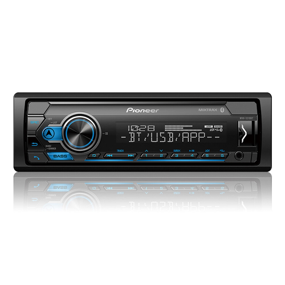 Pioneer MVH-S310BT Single Din Built-In Bluetooth  MIXTRAX  USB  Auxili