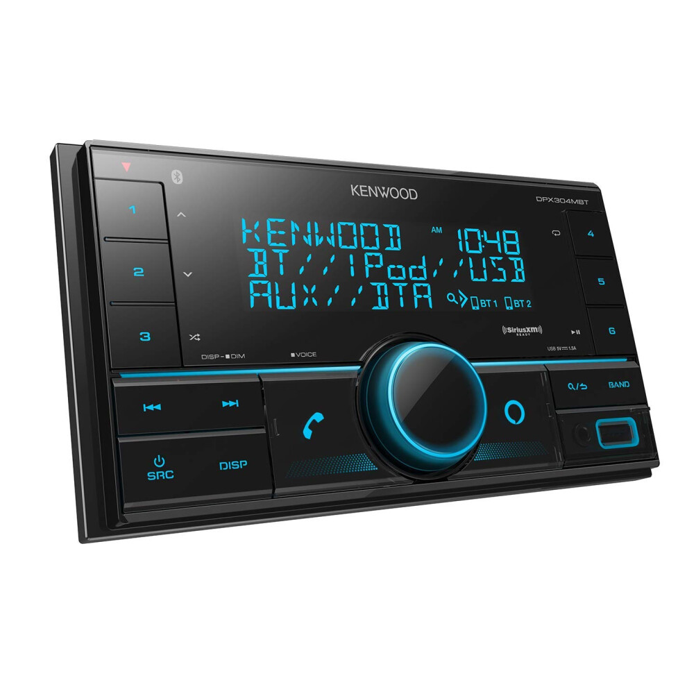 Kenwood DPX304MBT Double DIN in-Dash Digital Media Receiver with Bluet