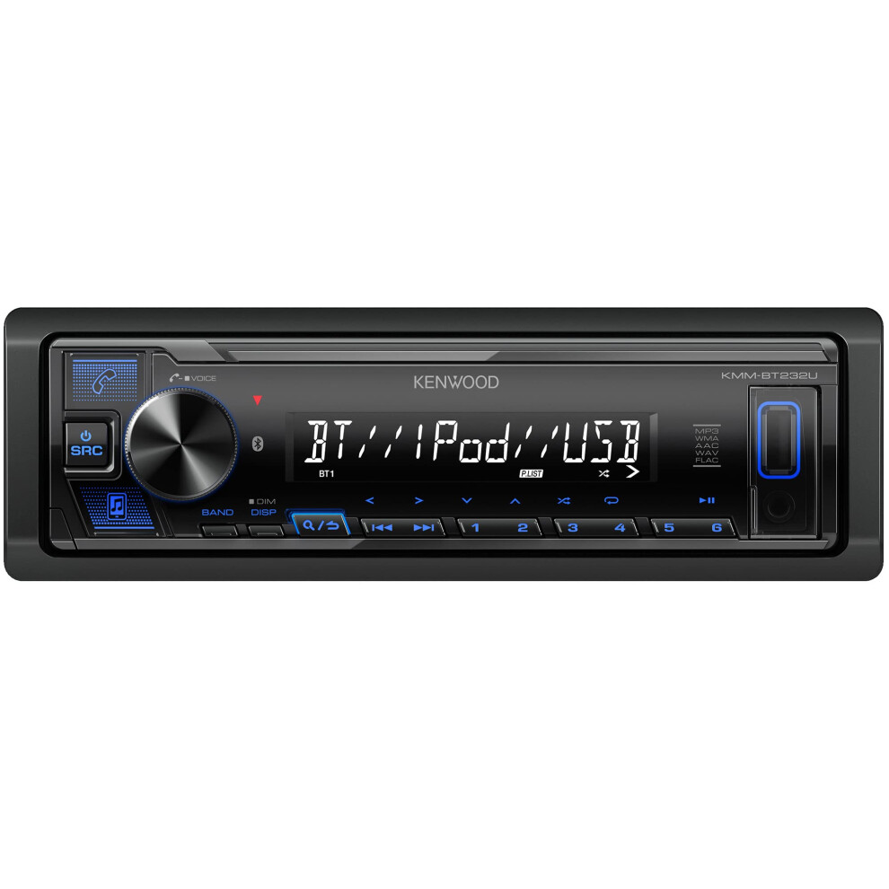 KENWOOD KMM-BT232U Bluetooth Car Stereo with USB Port  AM/FM Radio  MP