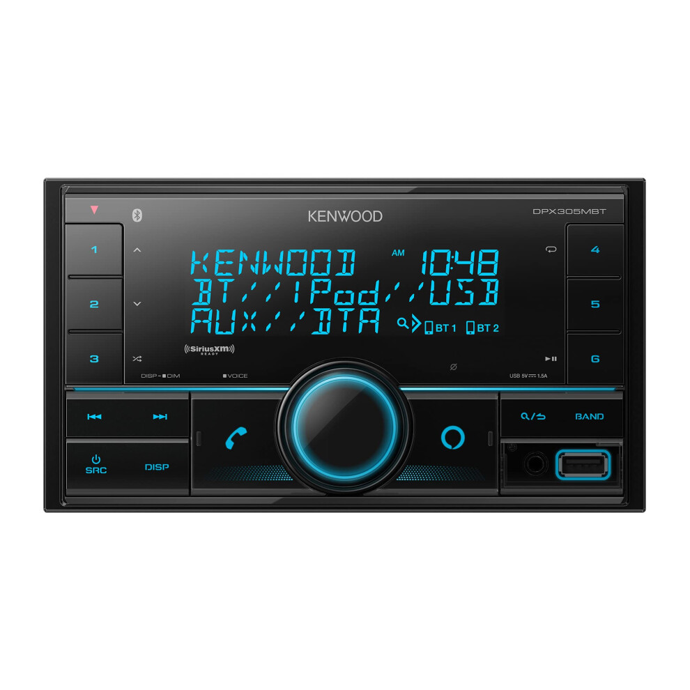 Kenwood DPX305MBT Double DIN in-Dash Digital Media Receiver with Bluet