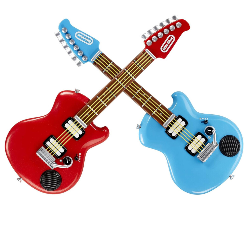 Little Tikes Real Jam Twice The Fun Two Toy Guitars with Cases