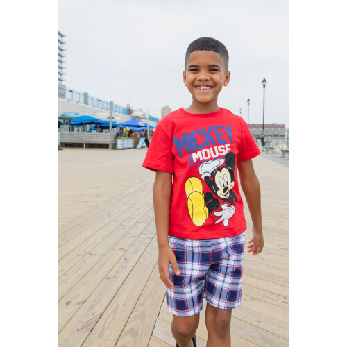 Disney Disney Mickey Mouse Μπλούζα και Σορτς Για Αγόρια 3 Ετών 1