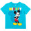 Disney Disney Mickey Mouse Βρεφικό T-Shirt & Σορτς για Αγόρια 18 Μηνών Μπλε/Μαύρο 2