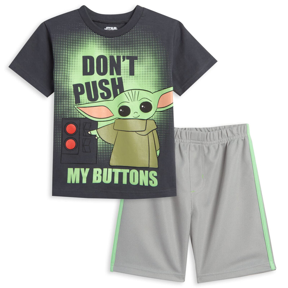 STAR WARS The Mandalorian Baby Yoda Toddler Boys T-Shirt Mesh Shorts C