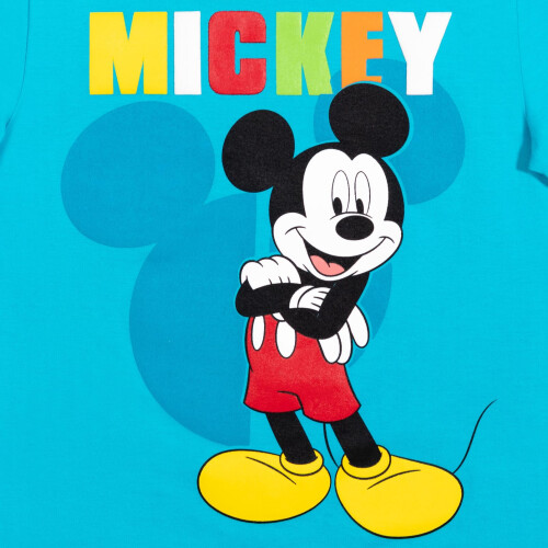 Disney Disney Mickey Mouse Αγόρια Βρεφικά Αναπνεύσιμα T-Shirt & Σορτς Μπλε/Μαύρο 2T 2