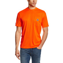 Carhartt Herren High-Visibility Force Relaxed Fit Leichtes, farbverstrktes Kurzarm-T-Shirt mit Tasche Brite Orange X-Large
