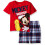Disney Disney Μικρών Αγοριών Σετ Σορτς με T-Shirt Mickey Mouse, Κόκκινο 2T 1