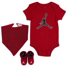 Nike Baby Jungen 3-Teiliges Set (6-12 Monate, Rot/Schwarz-R78)