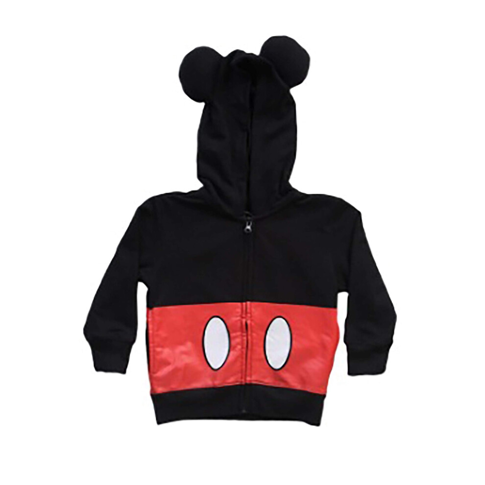 Disney Little Boys' Toddler Mickey Mouse Hoodie  Black  4T