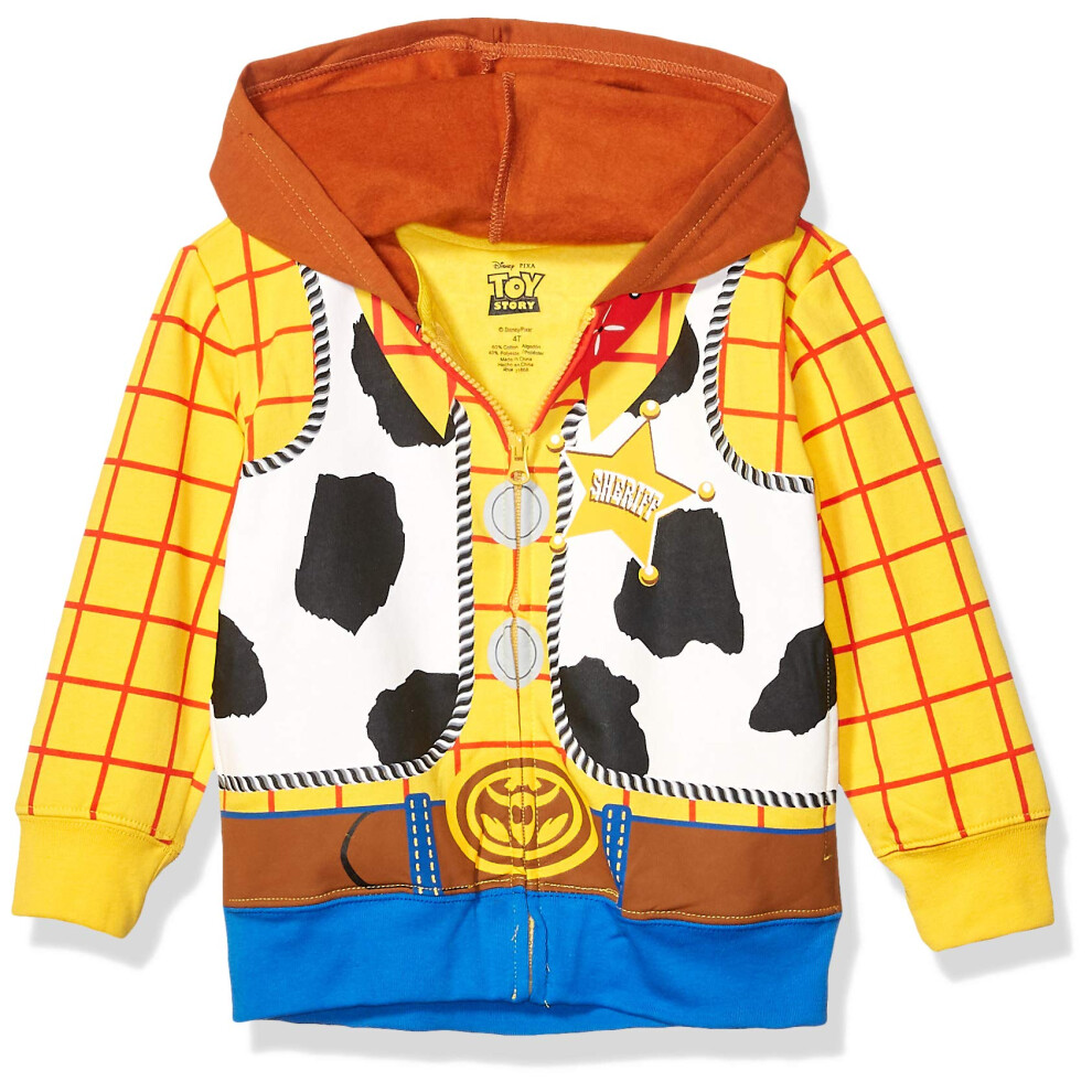 Disney boys Sheriff Woody Toy Story Costume Hoodie Hooded Sweatshirt