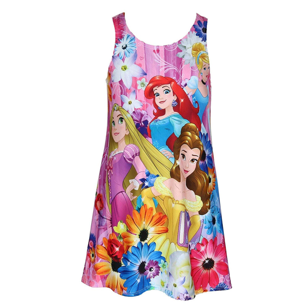 Disney Girl's Princess Cover Up Tank Dress  Large