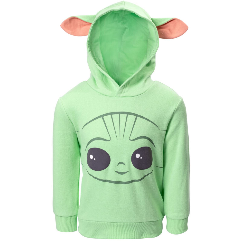 STAR WARS The Mandalorian The Child Toddler Boys Cosplay Hoodie Green