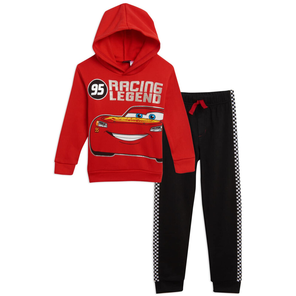 Disney Lightning McQueen Toddler Boys Pullover Hoodie and Pants Set Re