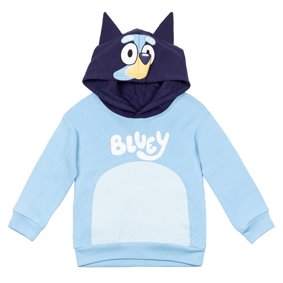 Bluey Little Boys Fleece Matching Family Cosplay Pullover Hoodie 7-8