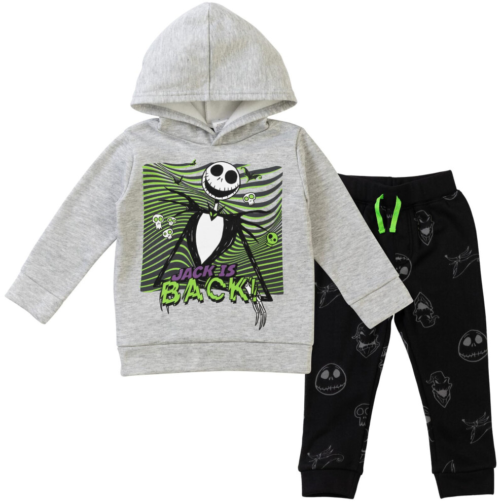 Disney Nightmare Before Christmas Jack Little Boys Fleece Hoodie & Pan