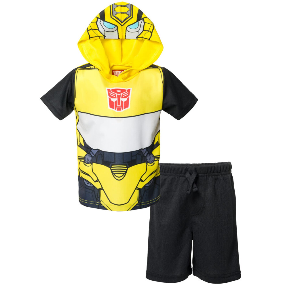 Transformers Bumblebee Toddler Boys Athletic Graphic T-Shirt Mesh Shor