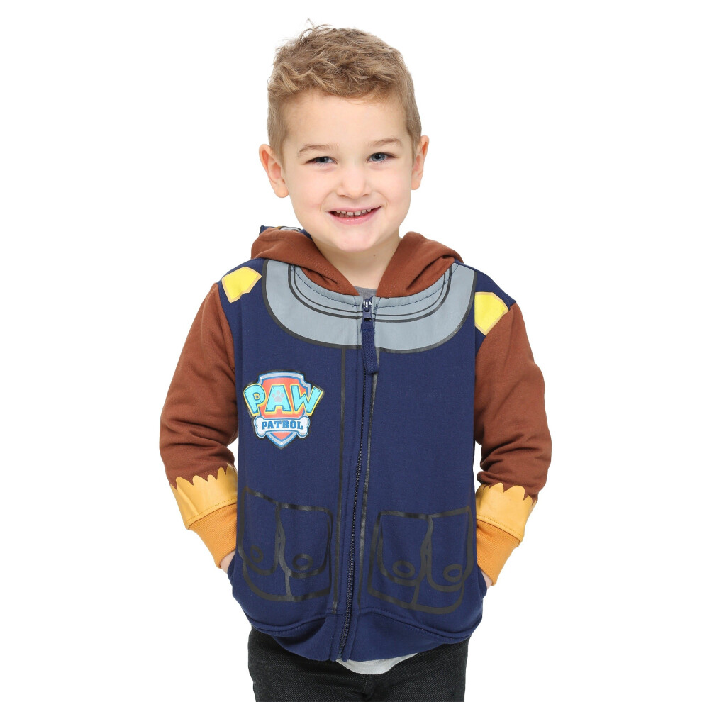 Paw Patrol Little Boys' Paw Patrol Chase Toddler Costume Hoodie  Navy