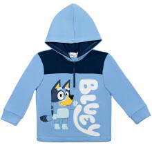 Bluey Little Boys Fleece Half Zip Hoodie 6 Blue