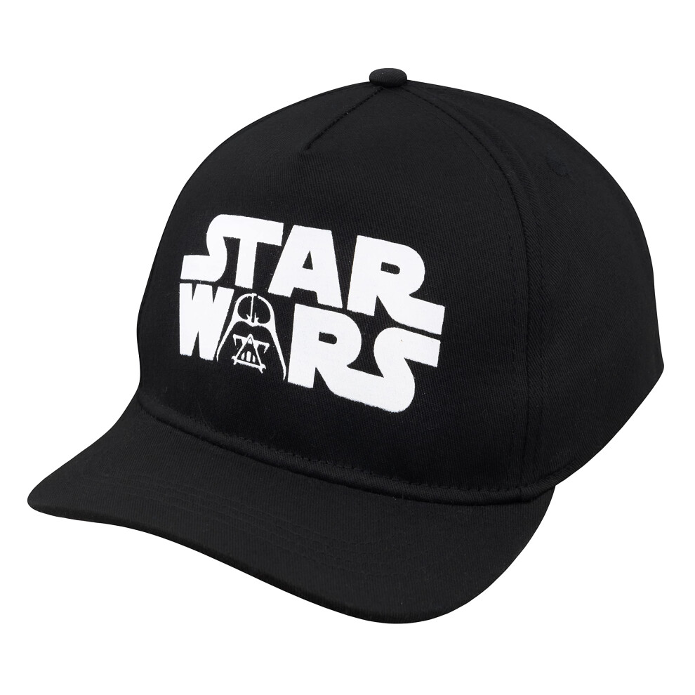 Star Wars Classic Embroidered Logo Flatbrim Baseball Cap Hat  Boys You