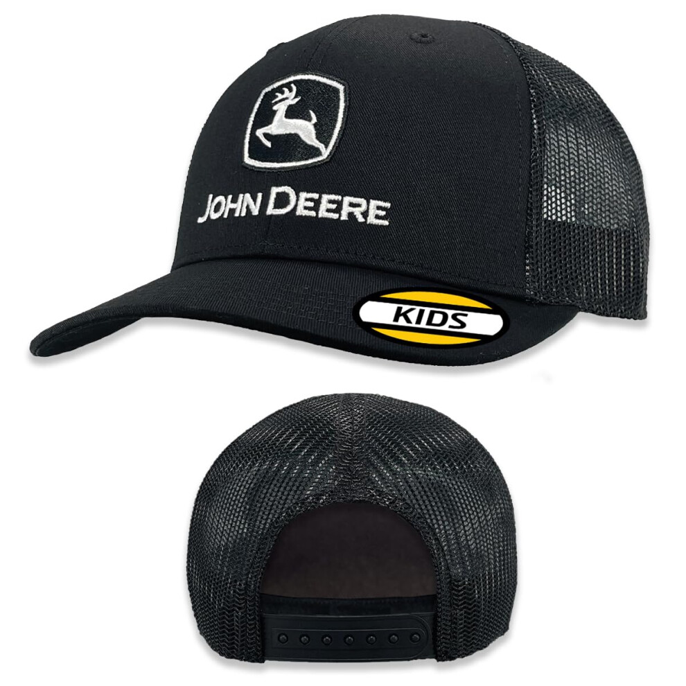 John Deere Baseball Cap Trucker Hat 53083345Bk Youth Current Baseball