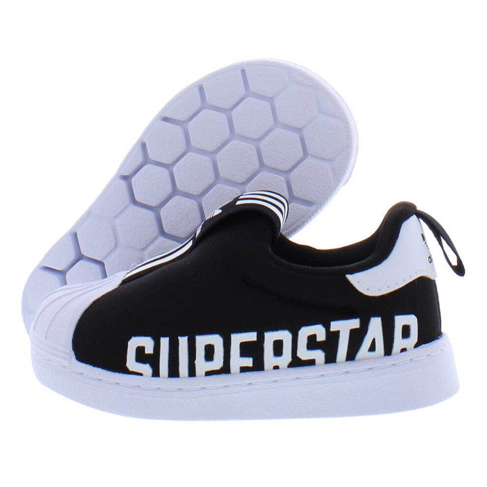 adidas Superstar 360 X Baby Boys Shoes Size 6.5  Color: Black/White