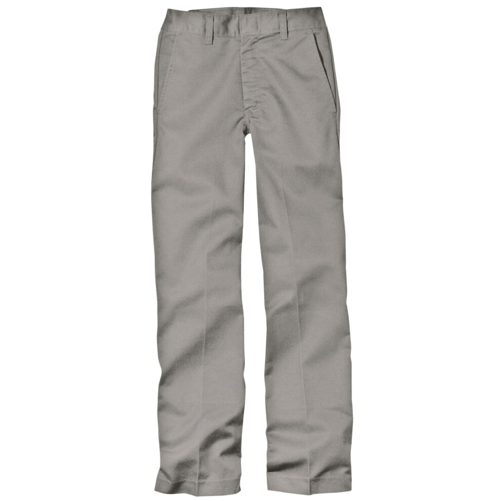 Dickies Little Boys' Classic Flat Front Pant  Silver  6 Regular