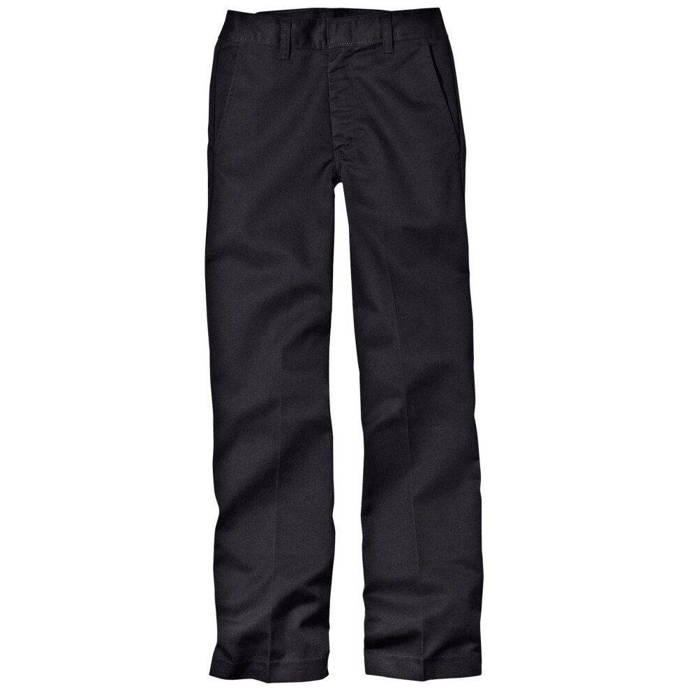 Dickies Big Boys' Classic Flat Front Pant  Black  20 Regular