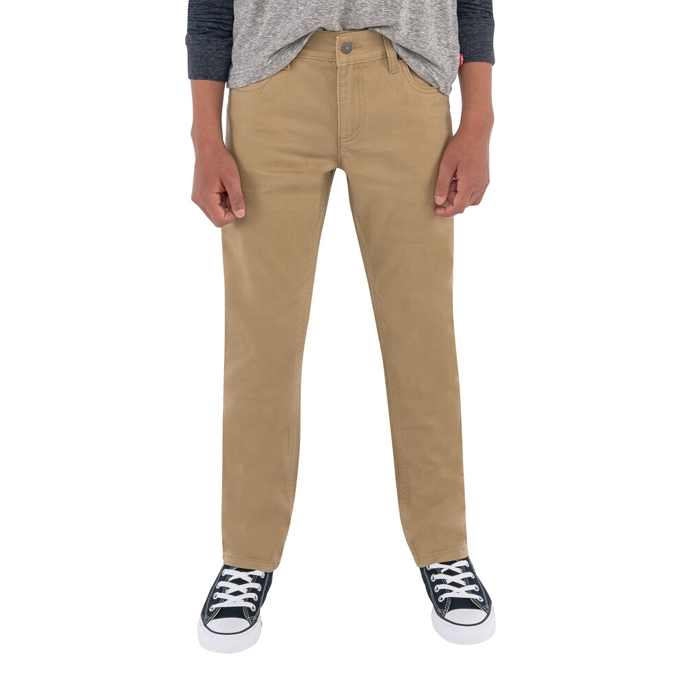 Levi's Boys' Little 511 Slim Fit Uniform Pants  Harvest Gold  4