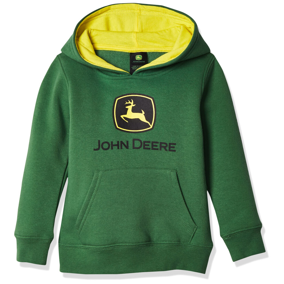 John Deere baby boys Fleece Pullover Hoody Hooded Sweatshirt  Green  1