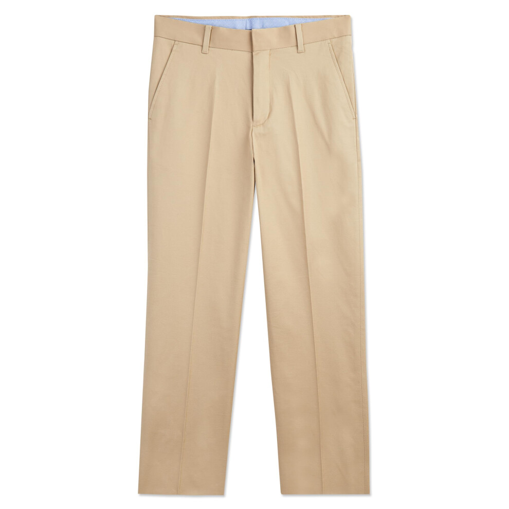 Tommy Hilfiger Boys' Flat-front Twill Dress Pant  Straight Leg Fit  Be