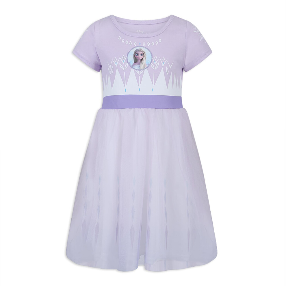 Disney Frozen II Dress for Girls  Elsa Snowflake Princess Dress  White