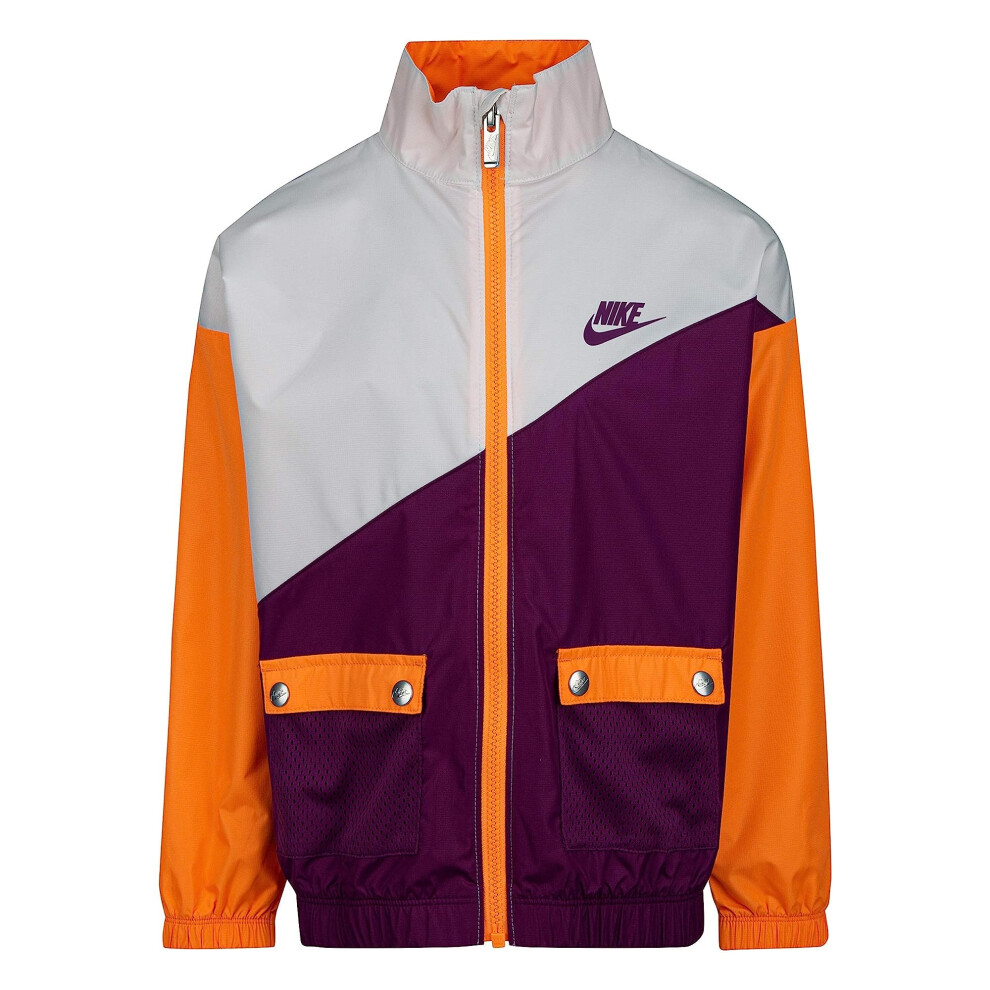 Nike Boy's Packable Wind Jacket (Little Kids) Atomic Orange 6 Little K