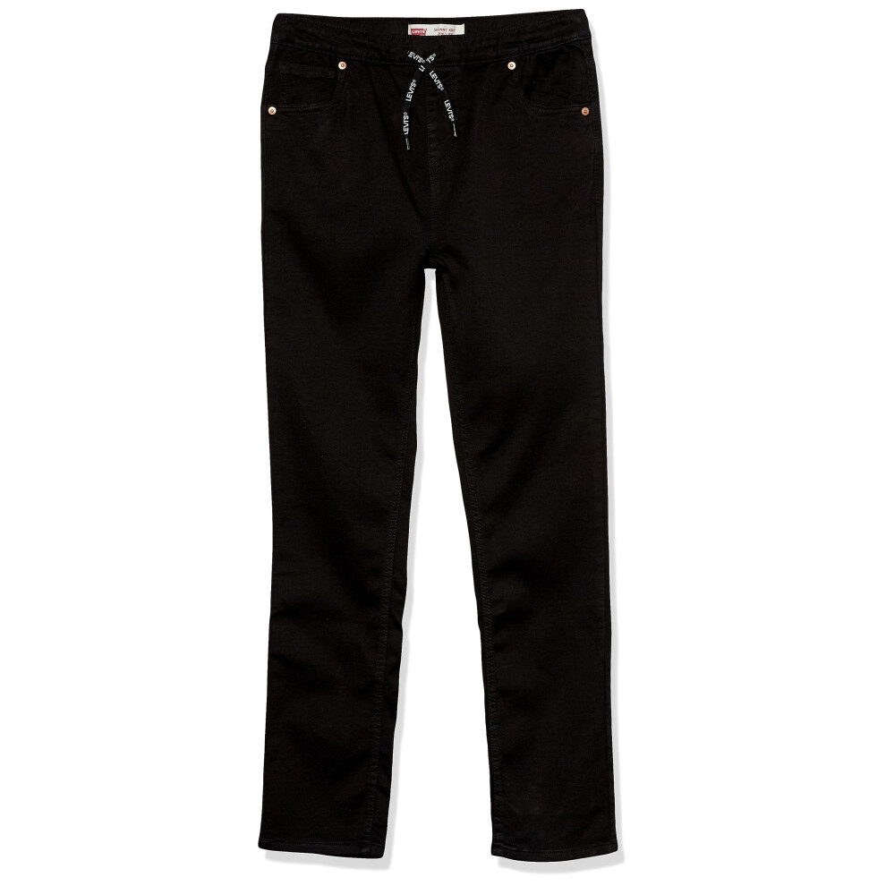 Levi's Boys' Skinny Fit Pull On Jeans  Black  6