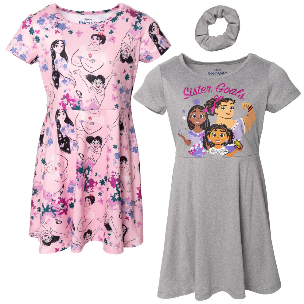 Disney Encanto Isabela Luisa Mirabel Big Girls Skater Dresses and Scru