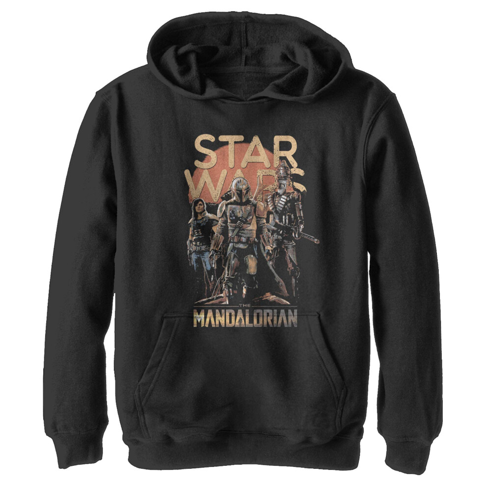 Star Wars Boy's More Credits Hoodie  Black  Medium