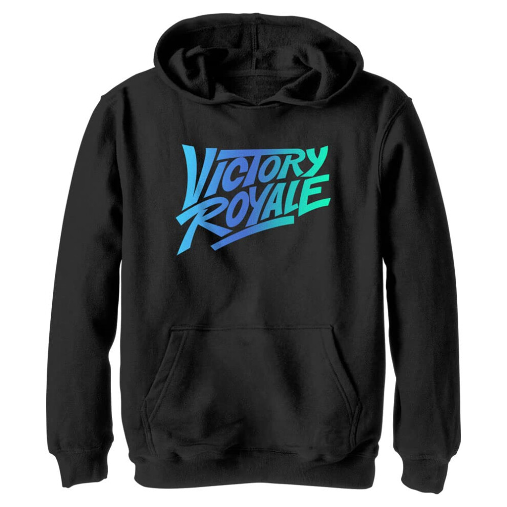 Fortnite Boys' Victory Royale Logo Youth Pullover Hoodie  Black  X-Lar