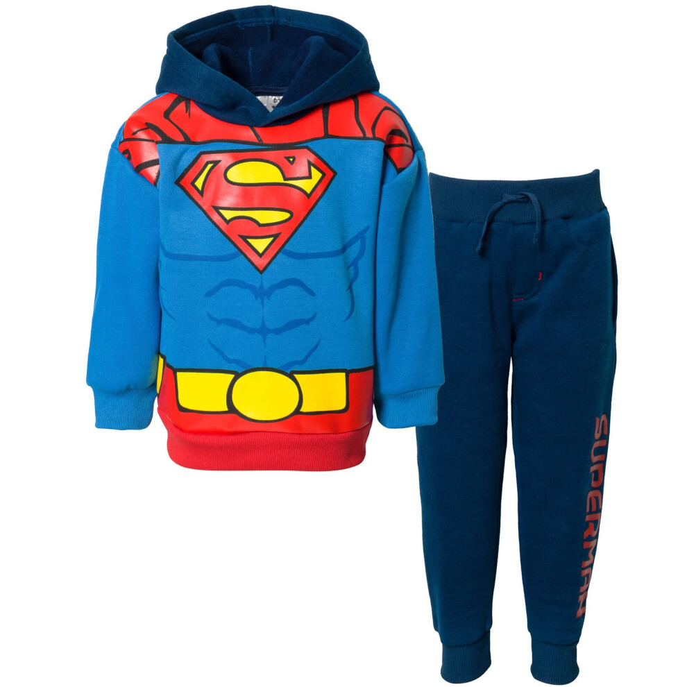 DC Comics Justice League Superman Little Boys Fleece Pullover Hoodie &