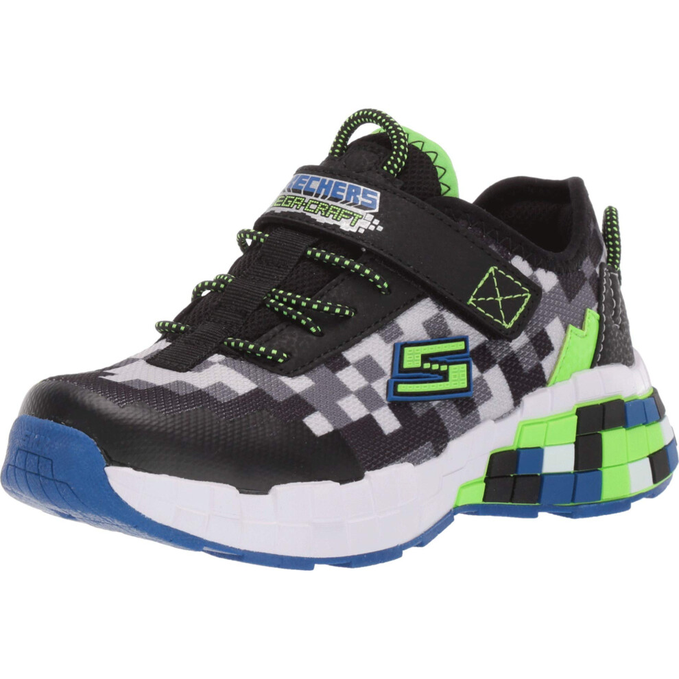 Skechers Boys Sneaker  Black/Blue/Lime  2 M US