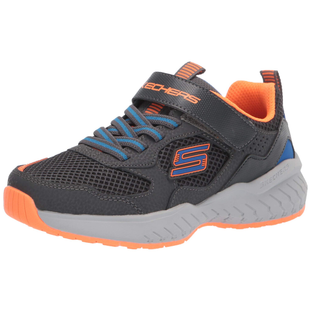 Skechers Kids Boy's Power Sonic-Anorzo Sneaker  Charcoal/Orange  2 Lit