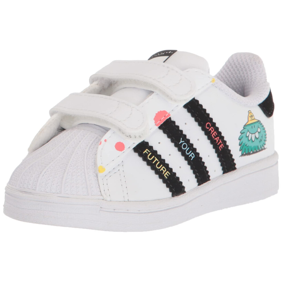 adidas Originals Superstar Cloudfoam Sneaker  White/Black/Rant Aqua  2