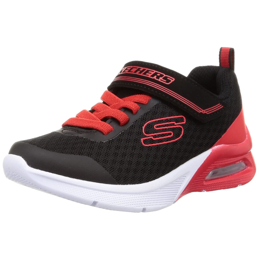 Skechers Kids Boy's Microspec Max - Gorvix Sneaker  Black/Red  4 Big K