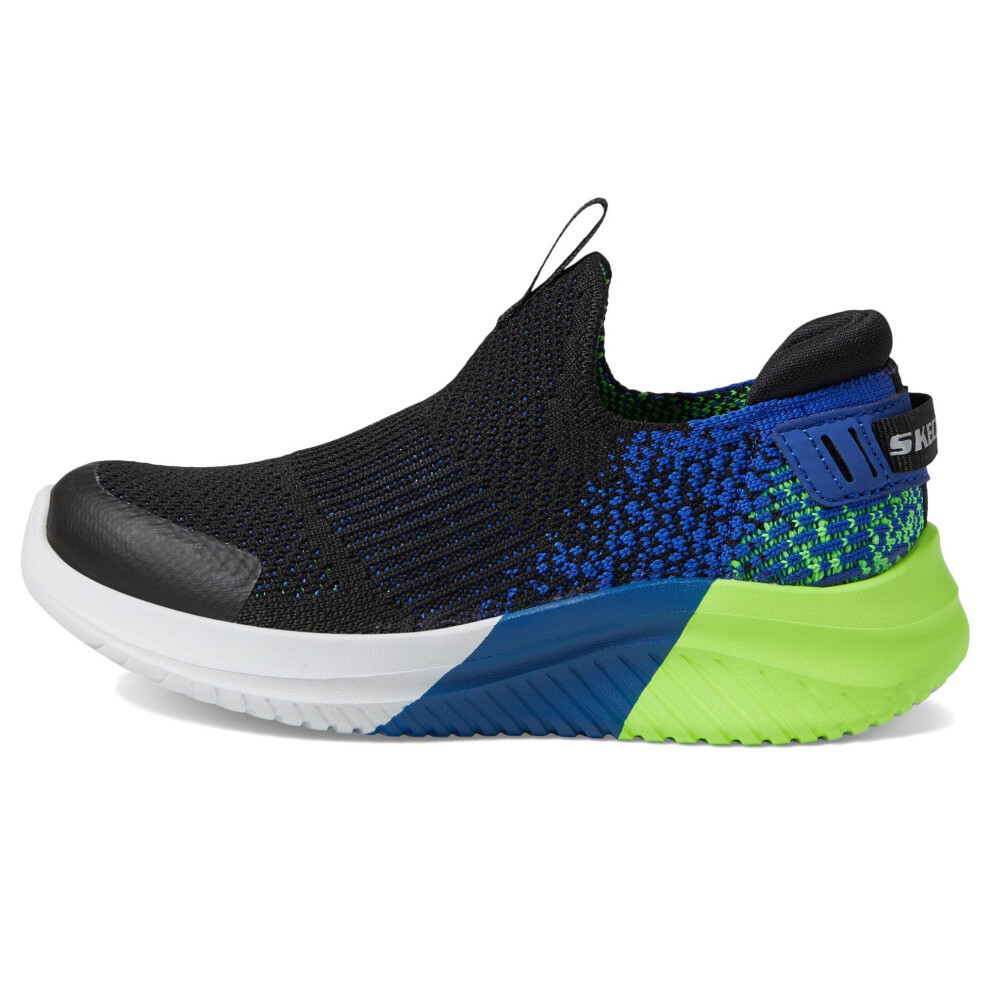 Skechers Kids Boy's Slip Ins Ultra Flex 3.0 Sneaker  Black/Blue/Lime