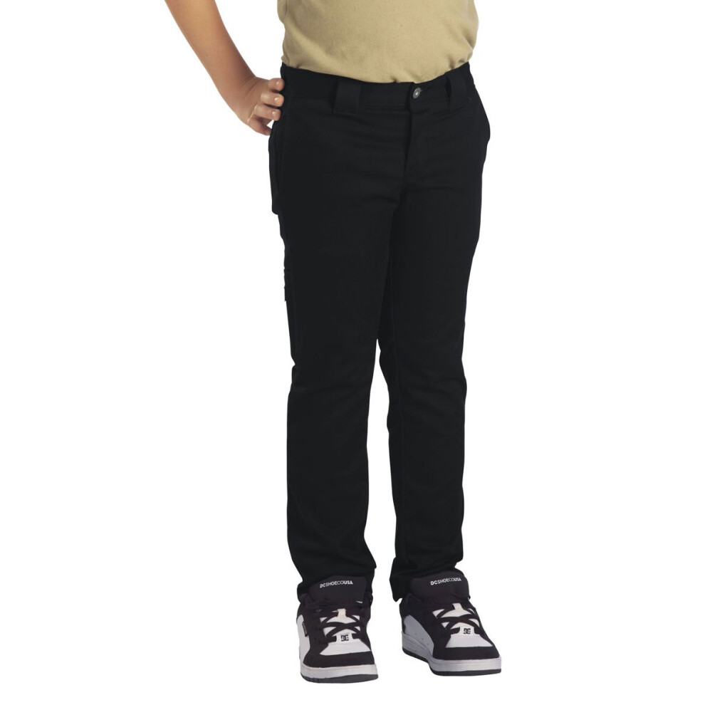 Dickies Big Boys' Skinny Straight Pant  Black  14